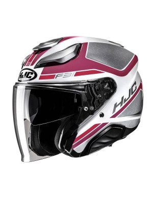 Kask otwarty HJC F31 Ceron różowo-szary + Gratisy