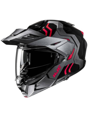 Kask szczękowy HJC I80 Velly czarno-czerwony + Gratisy
