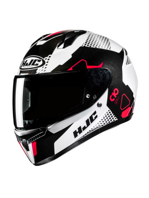 Kask integralny HJC C10 Aspa biało-czarny + Gratisy