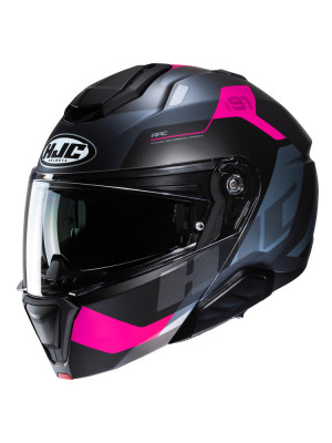 Kask szczękowy HJC i91 Carst czarno-różowy + Gratisy