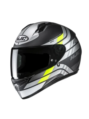 Kask integralny HJC C10 Hiper szaro-żółty + Gratisy
