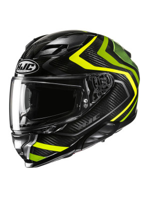 Kask integralny HJC F71 Carbon Nevio czarno-zielony + Gratisy