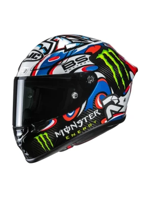 Kask integralny HJC RPHA 1 V2 Carbon Quartarara Le Mans 3 Replica czarno-niebieski + Gratisy