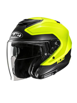 Kask otwarty HJC i31 Tevis czarno-żółty + Gratisy