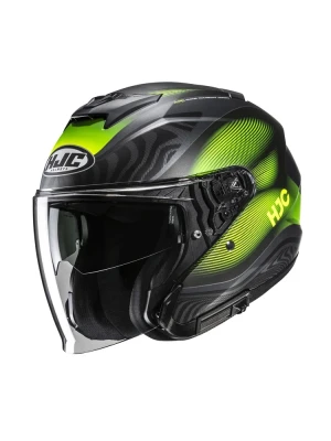 Kask otwarty HJC i31 Depe czarno-zielony + Gratisy