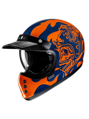 Kask integralny HJC V60 Flame czarno-czerwony + Gratisy