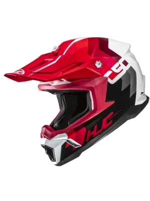 Kask enduro HJC C50 Primal czerwono-biały + Gratisy