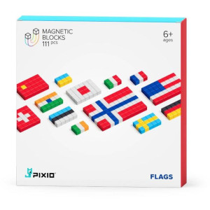 Pixio - Klocki Magnetyczne Flags 111, Story Series