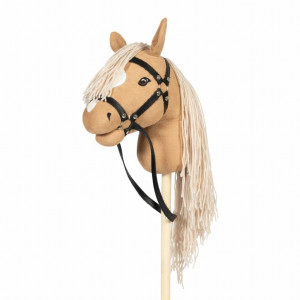 Astrup - Koń Na Kiju Hobby Horse - Beżowy, Z Otwartą Buzią