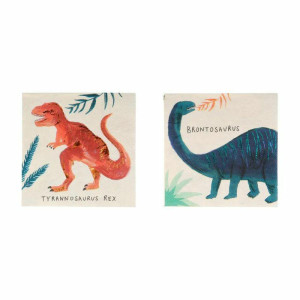 Meri Meri - Serwetki Małe 16Szt. - Królestwo Dinozaurów