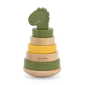 Trixie - Drewniana Zabawka Piramida - Dinozaur