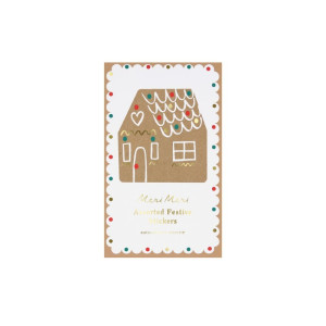 Meri Meri - Naklejki, 50 Arkuszy - Christmas, Pierniczki