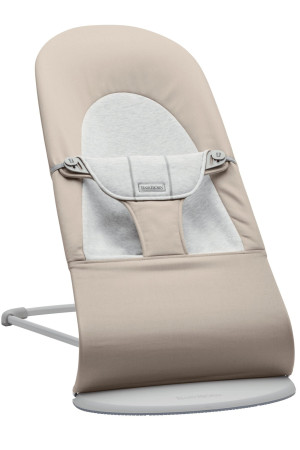 Babybjorn - Leżaczek Balance Soft Woven/Jersey - Beż/Szary