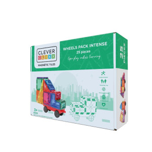 Cleverclixx - Klocki Magnetyczne Wheels Pack Intense - 25 El.
