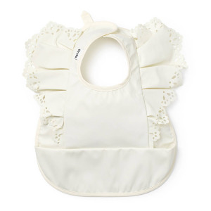 Elodie Details - Śliniak Z Kieszonką - Vanilla White