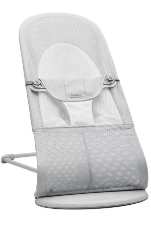 Babybjorn - Leżaczek Balance Soft Mesh - Szary/Biały
