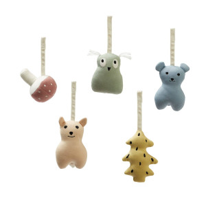 Kid's Concept - Zabawki Do Maty Edukacyjnej Woodland 5Szt Edvin