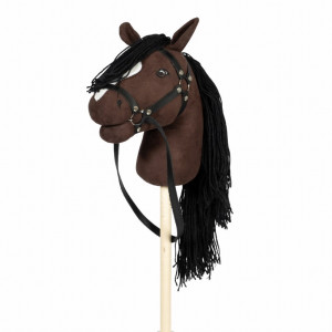 Astrup - Koń Na Kiju Hobby Horse - Brązowy, Z Otwartą Buzią