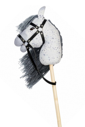 Astrup - Koń Na Kiju Hobby Horse - Łaciaty Z Otwartą Buzią Star