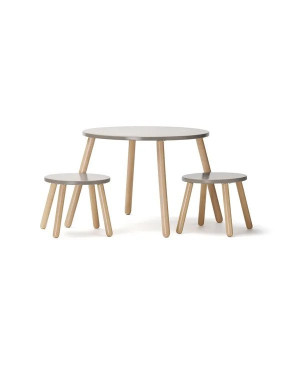 Kid's Concept - Zestaw Mebli Stół + Krzesełko Kid's Base - Brąz