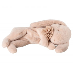 Maileg - Śpiący Króliczek Pluszowy Small Sleeping Bunny 28Cm - Różowy