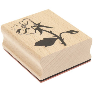 Rico Design - Drewniany Stempel Paper Poetry - La Vie En Rose, Róża