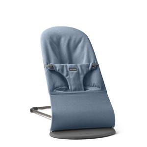Babybjorn - Leżaczek Bliss Woven - Niebieski Melanż