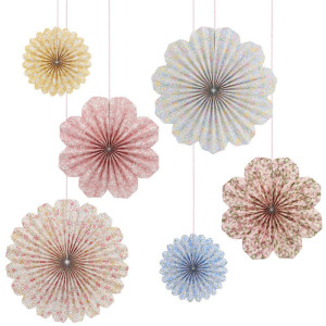 Liberty X Meri Meri - Wiszący Zestaw Dekoracyjny Paper Pinwheel Decorations
