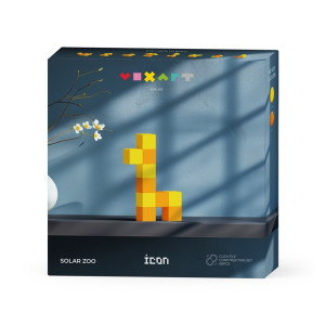 Pixio - Klocki Magnetyczne Voxart Solar Zoo, Icon Collection 70