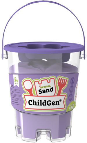 Childgen - Naturalny Piasek Kinetyczny Z Foremką 500G, Fioletowy