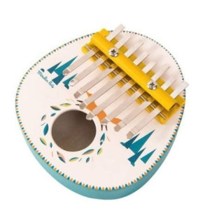 Moulin Roty - Drewniana Kalimba 14X13 Cm "Podróże Olgi"