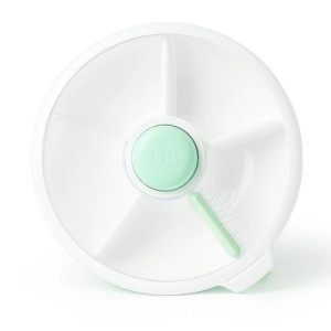Gobe - Duży Pojemnik Na Przekąski Z Przegródkami Large Snack Spinner, Mint Green