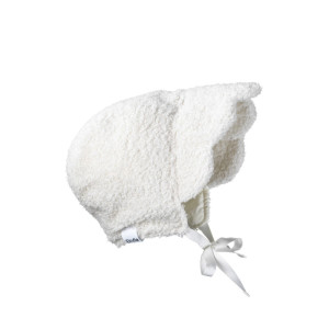 Elodie Details - Czapka Baby Bonnet - White Bouclé - 3-6 M-Cy