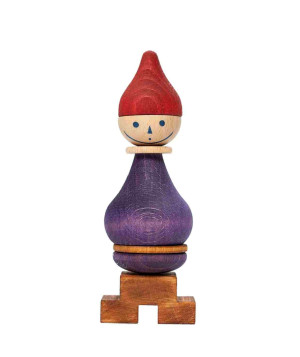 Wooden Story - Układanka Lala Stick Fig No.06 – Kolorowa