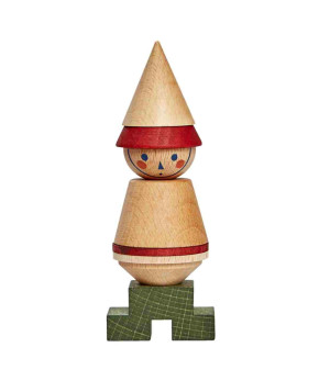 Wooden Story - Układanka Lala Stick Fig No.04 – Kolorowa