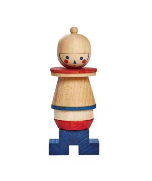 Wooden Story - Układanka Lala Stick Fig No.02 – Kolorowa