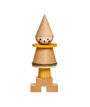Wooden Story - Układanka Lala Stick Fig No.01 – Kolorowa