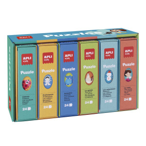 Apli Kids - Zestaw Puzzli Edukacyjnych Apli Kids 6 Szt.
