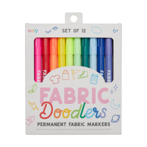 Ooly - Flamastry Do Tkanin Fabric Doodlers 12Szt.