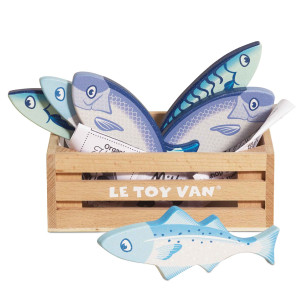 Le Toy Van - Drewniane Ryby W Skrzynce