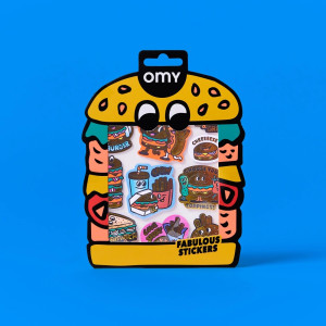 Omy - Naklejki Winylowe Big 12Szt., Burger