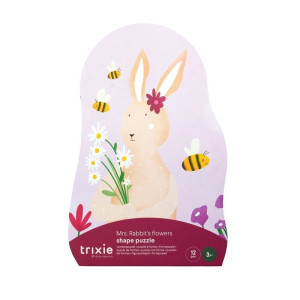 Trixie - Puzzle Kształtów, Kwiatowa Przygoda Króliczka
