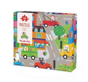 Moulin Roty - Puzzle W Mieście 48-Elementów 48X34Cm