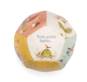 Moulin Roty - Miękka Piłeczka Trois Petits Lapins 10 Cm