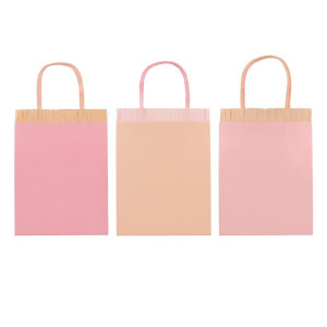 Meri Meri - Torebki Upominkowe Party Bags 8Szt. - Pink Fringe