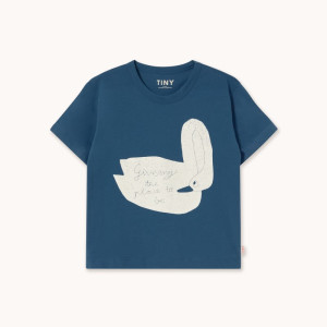 Tinycottons - T-Shirt Swan Graphic Tee - Light Navy