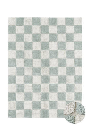 Dywan Bawełniany Kitchen Tiles Blue Sage 140X200 Cm Lorena Canals