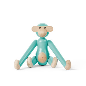 Kay Bojesen - Drewniana Małpka 9,5Cm - Turquoise