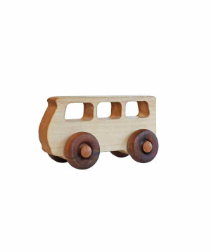 Wooden Story - Drewniana Zabawka Na Kółkach Autobus