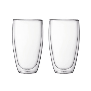 Bodum - Szklanki Z Podwójną Ścianką 2 Szt. Pavina 0.45 L Transparent